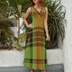 thumbnail image 2 of Geometric Grid Vestido Sin Mangas , Vestidos De Lujo Para Ocasiones Oficiales, 2 of 5