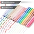 thumbnail image 2 of Aesthetic 16 Pack Colored Gel Pens & 200 Sheets Sticky Tabs - No Bleed Highlighters for Bible Pages, 2 of 6