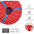 thumbnail image 2 of AUR 7/16 Inch 150ft Double Braided Polyester Arborist Rope, Heavy Duty Nylon Rope for Anchor, Tree Work, Cargo, Pulling, Sailing(Red), 2 of 9