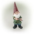 thumbnail image 3 of Alpine Corporation 11" Hunting Garden Gnome Outdoor Statue, Green, 3 of 12