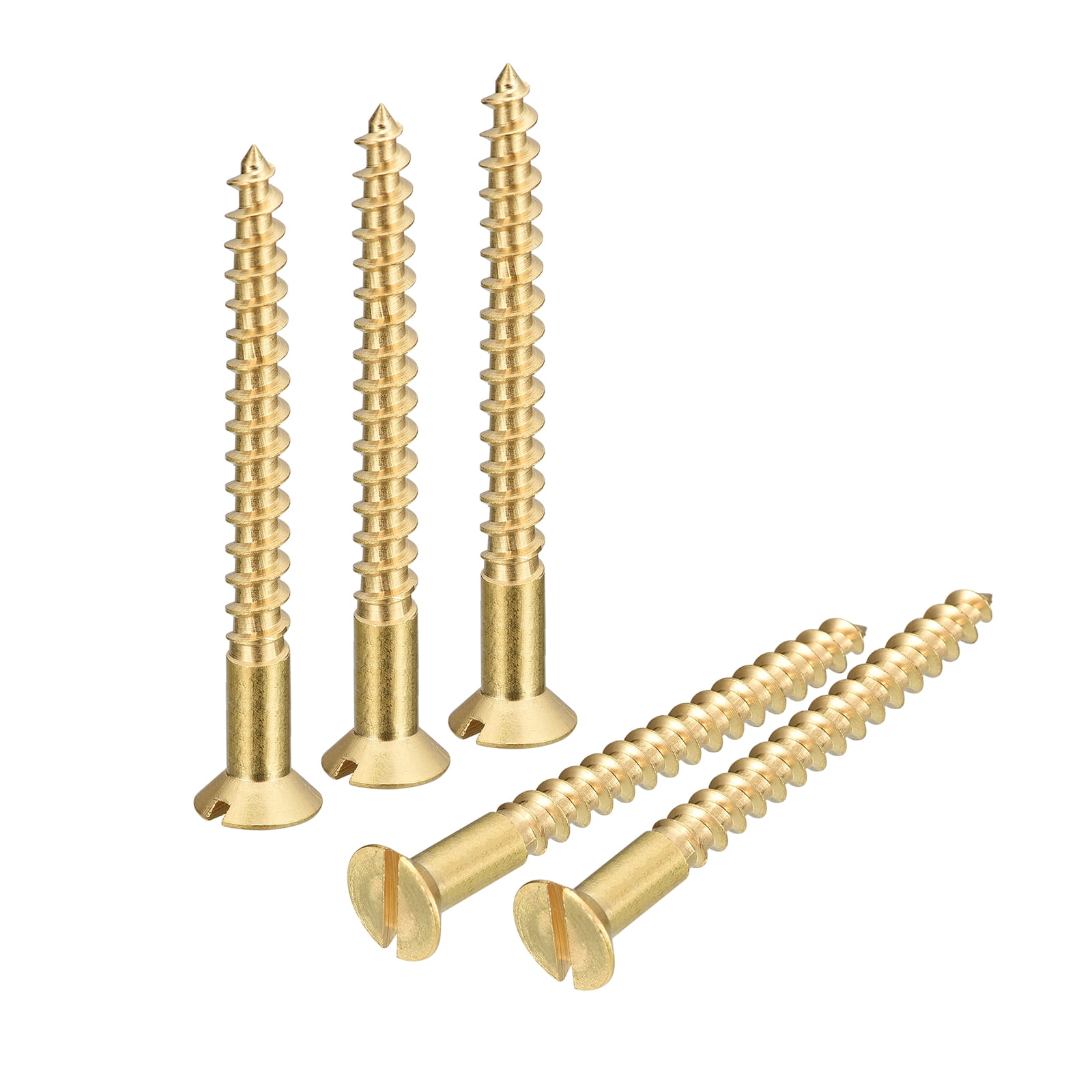 100 Stück #0 X 3/8 Zoll Flachkopf-Holzschrauben Au Produktbild-Vorschau 3