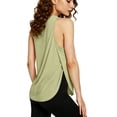 thumbnail image 6 of Simua Women Round Neck Tank Tops Solid Color Casual Loose Sleeveless Blouse For Spring Summer Daily Office Outdoor, 6 of 8