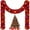 Red, variant on NOGIS 16.4FT Prelit Christmas Tinsel Garland Green Metallic Twist Tinsel Garland with LED Lights Battery Operated Xmas Hanging Garland Decoration for Christmas Tree Home Party Supply (Silver)