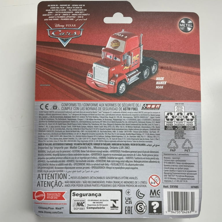 Disney Pixar 2022 Cars Movie Toy - Large Deluxe Mack Truck Diecast