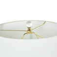 thumbnail image 5 of DecMode 25" Thick Stand White Table Lamp with White Cotton Shade, 5 of 9