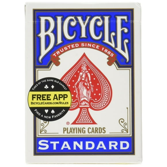 Bicycle Standard Index Playing Cards Red & Blue Colour Pack Of 1 For Adult - Playing Cards Are Highly Durable & Long-Lasting | With Much Better Look | Gift For Family & Friends | Playing Cards