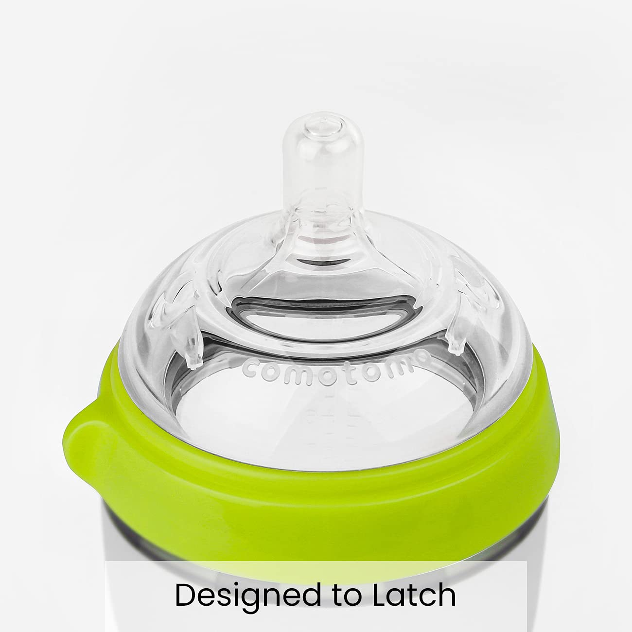 Comotomo Baby Bottle, Green, 8 oz, 2 Pack photo 2
