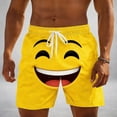 thumbnail image 2 of Omexry Mens Shorts Beach Beach Leisure Summer Beach Pants Swimming Pants Yellow D-Men's beach shorts XXXL, 2 of 5