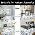 thumbnail image 4 of Artnice Vintage Floral Washable Rugs, Gray Area Rugs for Living Room 8x10, Soft Faux Wool Room Rug Non Slip Indoor Carpet Mats for Home Decor, 4 of 8