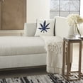 thumbnail image 3 of Nourison Life Styles Maple Leaf Indigo 16" X 16" Throw Pillow, 3 of 5