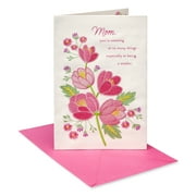 American Greetings Mother's Day Card for Mom (Embroidery Flower Branch)