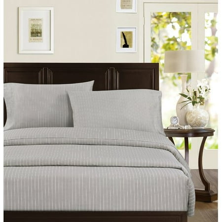 Echelon Home Pinstripe 300 Thread Count 100pct Cotton Sheet Set Echelon Home Pinstripe 300 Thread Count 100pct Cotton Sheet Set