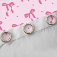 thumbnail image 4 of Erosebridal Pink Bow Ribbon Black Out Curtains,Girly Bowknot Princess Curtains Pack of 2 (42x63 Each) For Bowtie Lover, 4 of 7