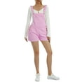 thumbnail image 2 of Luiryar Ladies Suspender Denim Shorts Front Pocket Casual Short Trousers, 2 of 9