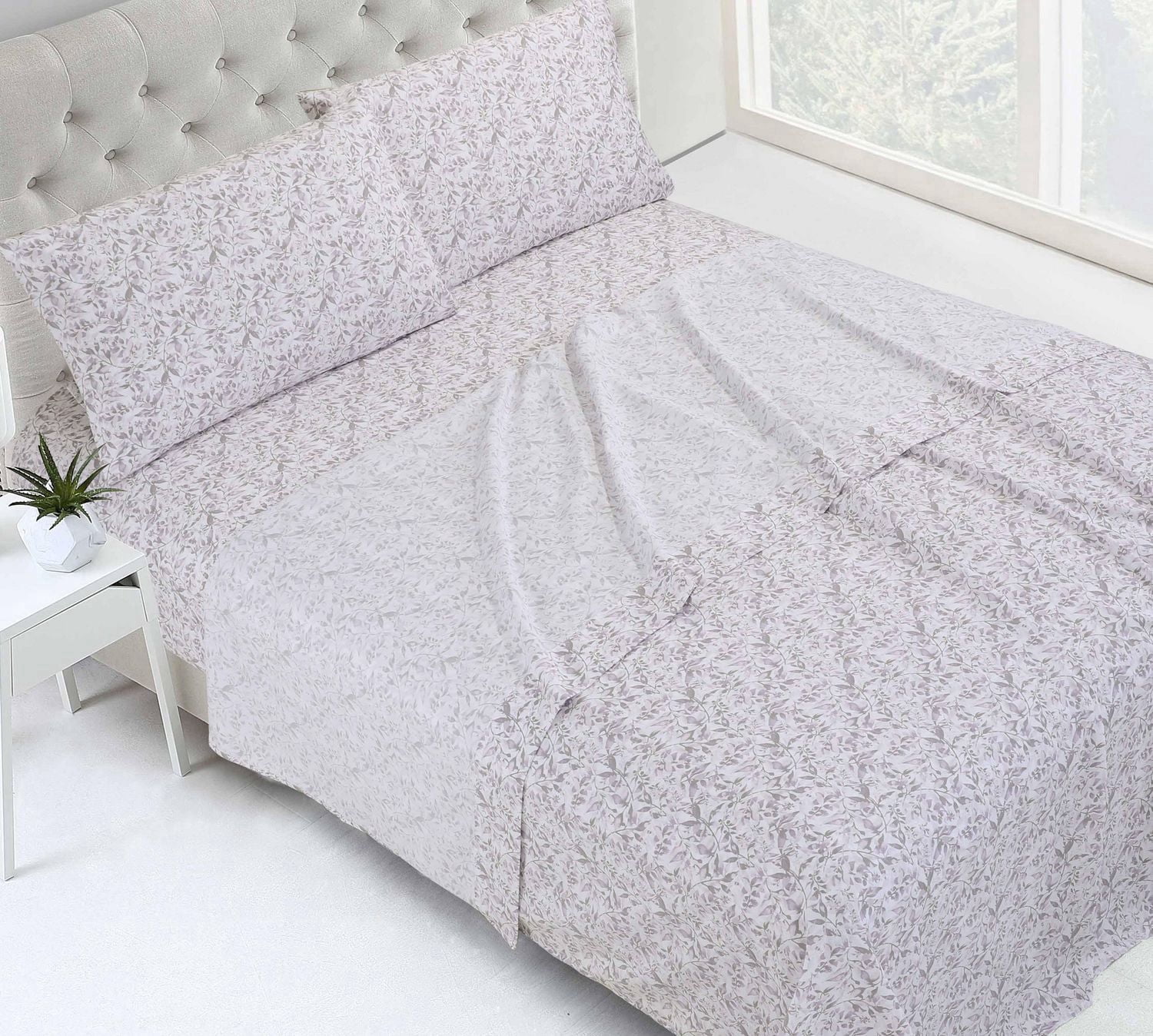 4 Piece High Quality Printed Microfibre Sheet Set