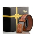 thumbnail image 1 of Ceinture Marron à Boucle en Acier Inoxydable pour Hommes, 1 of 1
