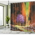 thumbnail image 5 of Ambesonne Fantasy Shower Curtain, Digital Tropic Exotic, 69"Wx70"L, Multicolor, 5 of 5
