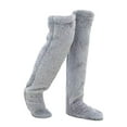 thumbnail image 1 of letairis Winter Ready With Soft Slipper Socks Embrace Season In Style Easy To Clean Polyester Cozy Slipper Socks Winter Socks silver grey 1Set, 1 of 6