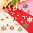 thumbnail image 4 of Uxcell 40 Pcs Encanto de Abejas Encantos de Pulsera de Abejas Esmalte Resina Rhinestone para Fabricación de Joyería Amarillo Blanco, 4 of 5