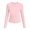 thumbnail image 5 of THDHVS Girls Long Sleeve Shirts,Modal Solid Color Long Sleeve T-shirt Thin Casual Base Layer Fashion Wear for Girls,Girls Tops Pink 1-2 Years, 5 of 10