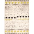 thumbnail image 1 of ECARPETGALLERY Modern Geometric Area Rug for Living Room Bedroom, Ivory Green Carpet, 5'3'' x 7'3'', 1 of 7