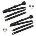 thumbnail image 1 of Black Retractable Bucket Seat Belt Kit with Bracketry for 1968-1972 Chevy Chevelle Standard 3 Point - 2 Belts, 1 of 1