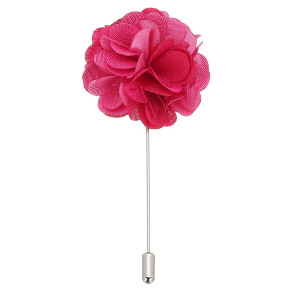 Uxcell Flower Boutonnieres Pin, 2 Pcs Lapel Pin for Men Camellia Flower for Suit Wedding Anniversary, White/Green Blue