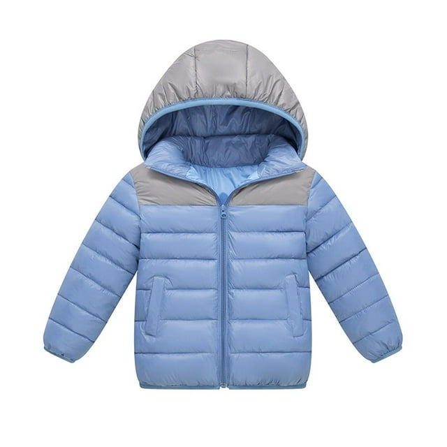 Chaqueta acolchada con capucha para niñas. Abrigo de invierno ligero con cremallera acolchada y bolsillos para niñas de 7 a 14 años.