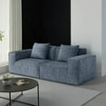 thumbnail image 4 of Modern Minimalist Chenille Fabric Sectional Sofa 220cm for Living Room - Convertible and Comfortable, 4 of 9