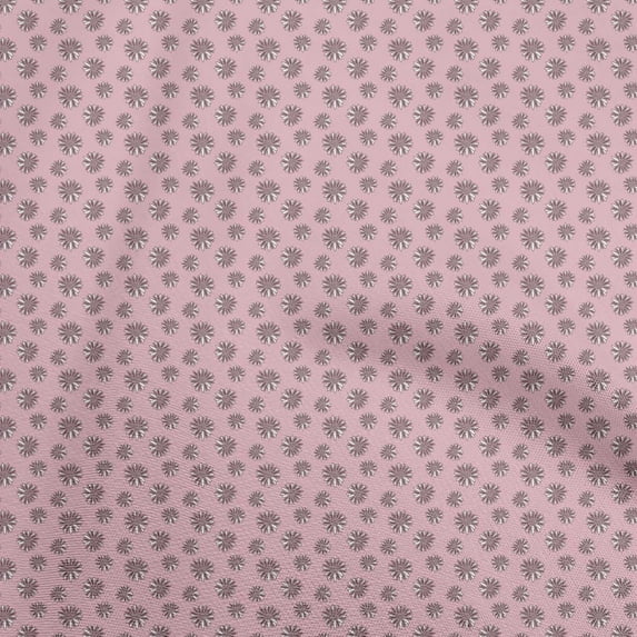 oneOone Cotton Poplin Light Pink Fabric Asian Block Dress Material Fabric Print Fabric By The Yard 56 Inch Wide