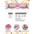 thumbnail image 4 of Christmas Cats Mantel Scarf Fireplace Decorations for Living Room, XmasTree Winter Gifts Floral Pink Plaid Fireplace Mantel Scarf Cover Runner for Halloween/Thanksgiving/Christmas Decor 60"x17", 4 of 6