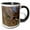 Black/White, variant on 3drose, Mallard Drake Flying., 11oz Two-tone Black Mug