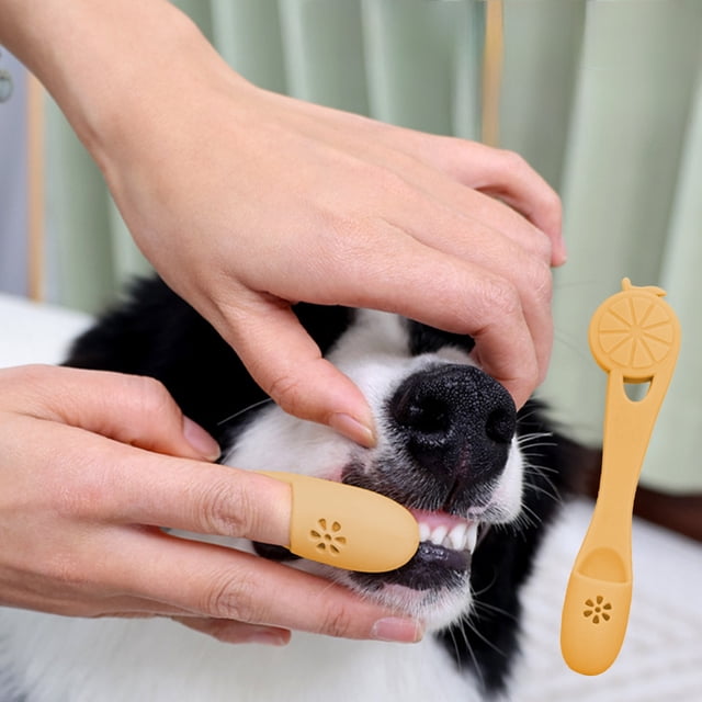 Suministros para mascotas Cepillos de dientes para mascotas Dedales de silicona para mascotas Cepillos de dientes para perros Cepillos de dientes para perros Cepillo de dientes de silicona para mascot