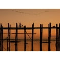 thumbnail image 2 of Yilman, Gulsen 24x18 Black Ornate Wood Framed with Double Matting Museum Art Print Titled - Ubein Bridge, 2 of 4