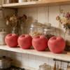 Artificial Apples Fake Fruit, Realistic Foam with Matte Exterior Textured Finish, No Rotting No Fading Long-Lasting, for Home Kitchen Decor Wedding Party Table Centerpieces