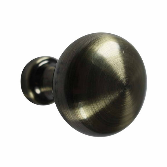 Kitchen Cabinet Knob Antique Brass 1 1/4" Dia | Renovators Supply