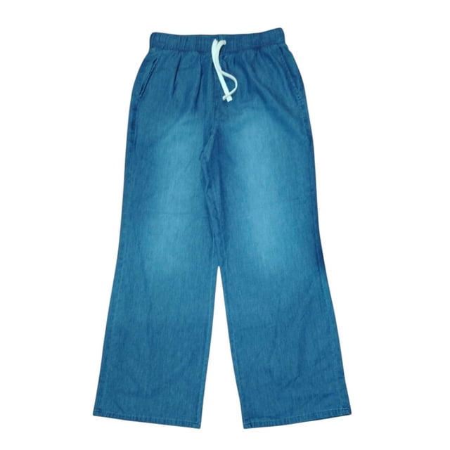 Pantalón George para Dama, Corte Recto Azul Medio Talla G