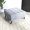 Gray,Light Gray,Wood, variant on Ivory Boucle Ottoman with Biscuit Tufting for Living Room, 32.7L x 25.2W x 15.7H Inches, Plush Ottoman for Footrest and Extra Seating