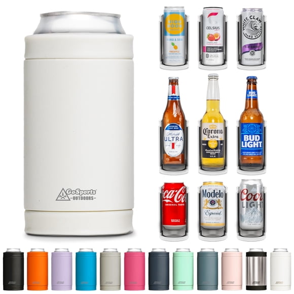 Enfriador de Latas Aislado DUALIE 3 en 1 Universal 355 mL Blanco