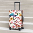 thumbnail image 5 of Yiaed Flowers Birds And Butterflies Print Travel Luggage Cover Suitcase Protector Fits 18-32 Inch Luggage Wheel Covers Patterned Elastic Luggage Anti-scratch（No luggage）-, 5 of 5