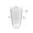 thumbnail image 4 of Smarty 10 oz. Crystal Clear Round Disposable Plastic Party Cups 500ct, 4 of 6