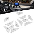 thumbnail image 3 of Steering Wheel Button Sticker, Aluminum Alloy 12 Pieces/set Car Steering Wheel Button Patch Protection Trim Car Button Decoration Suitable For W204 W212 W117, 3 of 8