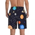 thumbnail image 3 of Men's Beach Short Swim Shorts Solar System Space Planets Universe Surfing Sport Board Shorts Swimwear, 3 of 6