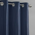 thumbnail image 2 of Beautyrest Jasper Blue Grommet Top Velvet Single Window Panel Curtain, 42” x 84”, 2 of 8