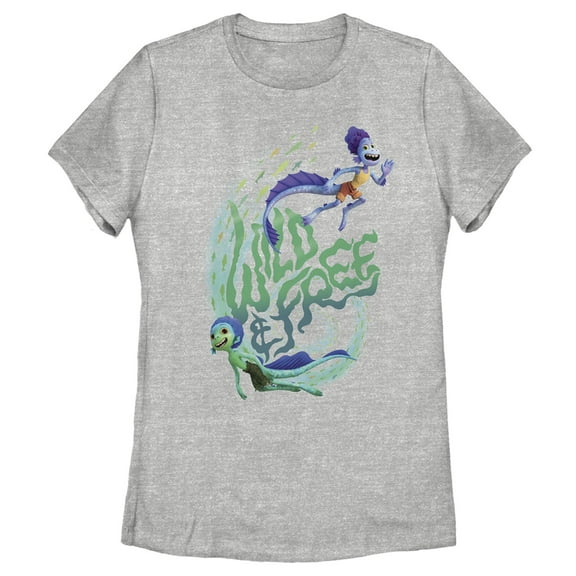 Women's Luca Wild & Free Graphic Tee Athletic Heather 2X Large