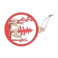 thumbnail image 2 of Basswood Ornament 3 Dimensional Bulb Pendant Indoor Decoration for Merry ChristmasDouble Deer Type, 2 of 8