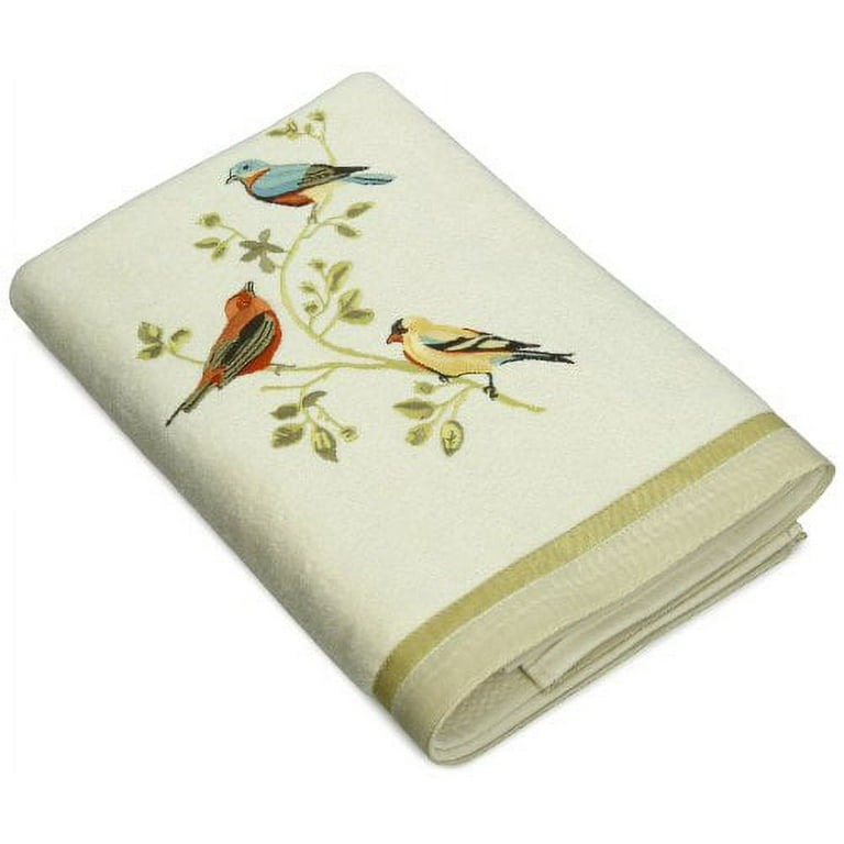 Gilded Bird Embroidered Bath Towel Set