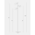 thumbnail image 7 of Brightech Ethan 65 in. Nickel LED Tree Floor Lamp with Adjustable Shades, 7 of 7
