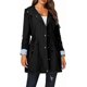thumbnail image 1 of Chaqueta impermeable ligera y resistente al viento para mujer, informal, con capucha, manga larga, forrada con cremallera, para exteriores, 1 of 5