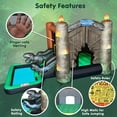 thumbnail image 4 of Funormous Jurassic World Dinosaur Bounce House with Slide, Ball Pit & Pool – Indoor/Outdoor Inflatable Castle with GFCI Air Blower for Kids Ages 3–8, 4 of 6